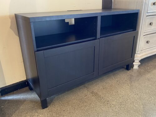 IKEA Black Minimal Media Stand