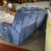 Blue Grey 3-Seat Power Recliner w/ Cord