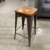 Set of 5 Industrial Style Swivel Bar Stools