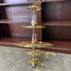 Vintage Brass 5-Tier Helm Chandelier