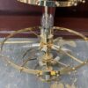 Vintage Brass 5-Tier Helm Chandelier