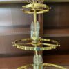 Vintage Brass 5-Tier Helm Chandelier