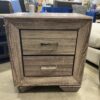 COASTER Kauffman 2 Drawer Farmhouse Aged Nightstand