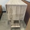 Modern Grey Asymmetric Angled Leg TV Stand