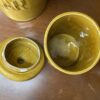 MCM Yellow Porcelain 3-Piece Kitchen Canister Set