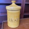 MCM Yellow Porcelain 3-Piece Kitchen Canister Set