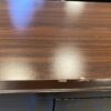 CORT Red Toned 6 Drawer Silver Pull Dresser