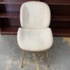 Costway White Velvet Accent Chair