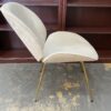 Costway White Velvet Accent Chair