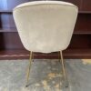 Costway White Velvet Accent Chair