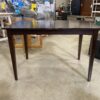 Dark Red Wood Rectangular Bar Height Dining Table