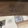 UNIQUE ORIGINALS Koralith Marble and Metal Half-Moon Accent Table