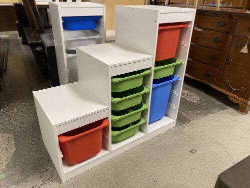 Colorful Storage Cubby w/ Bins