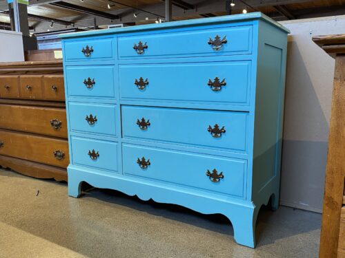 Turquoise Wood Solids Dresser