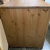 Knotty Pine Lockable 3-Shelf Cabinet