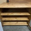 Knotty Pine Lockable 3-Shelf Cabinet
