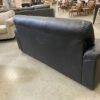 IKEA Black Faux Leather Angle Armed Sofa