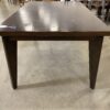 Dark Brown Rectangular Dining Table with Leaf