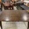 Dark Brown Rectangular Dining Table with Leaf