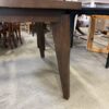 Dark Brown Rectangular Dining Table with Leaf