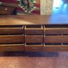 Mid-Century Modern Walnut 9-Drawer Doublewide Dresser