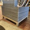 Posh Grey Outdoor Woven Patio Chair