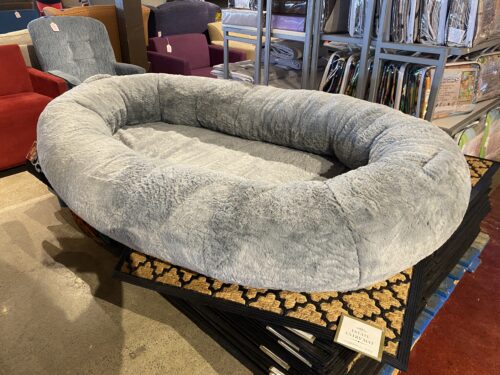 NEW! Plush Grey Human Sized Pet Bed