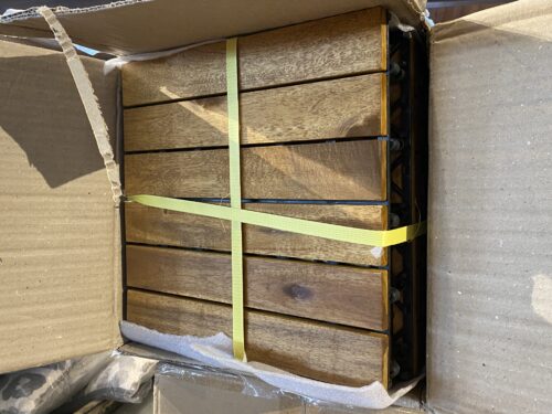 Luxury Acacia Snap-Together Deck Tiles