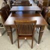 ETHAN ALLEN Mission Style Dining Set w/ 6 Chairs & Leaf