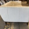 NATUZZI Editions Tufted White Leather Loveseat