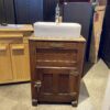 Rustic North Pole Basin Sink Cabinet w/ Hardware