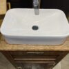 Rustic North Pole Basin Sink Cabinet w/ Hardware