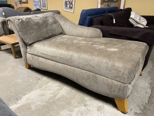 Warm Grey Chaise Lounger