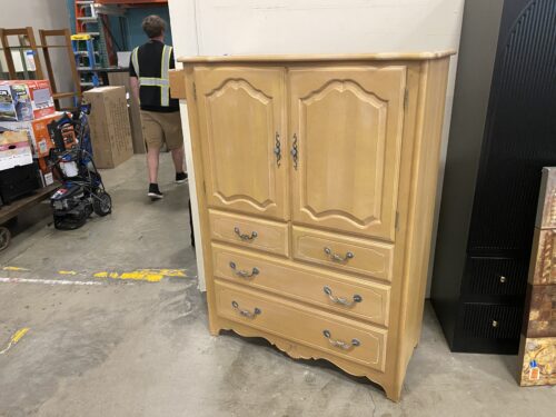 ETHAN ALLEN French Country White Washed Armoire