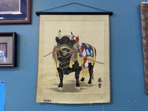 Bull Weave Art Tapestry