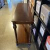 Dark Wood Console Table with Decorative Turned Legs