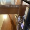 Dark Wood Console Table with Decorative Turned Legs