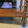 Dark Wood Console Table with Decorative Turned Legs