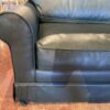 Forest Green Leather Couch