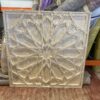 WEST ELM Graphic Wood Square Dimensional Wall Art
