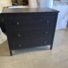 Black Wood 3 Drawer Dresser