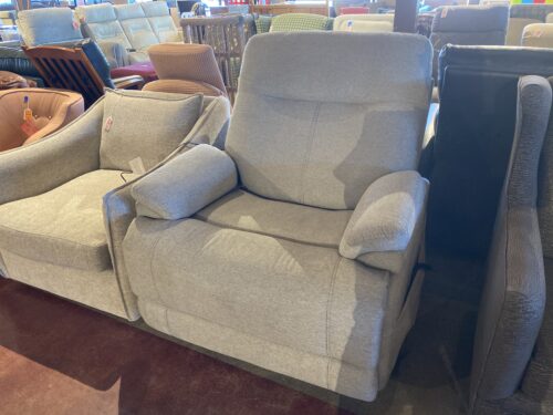FLEXSTEEL Zecliner Performance Fabric Power Recliner - Grey