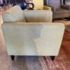 Green Boxy Armchair Chair with Tufted Back