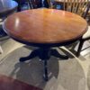 Two Tone Table with Flip Up Center Leaf