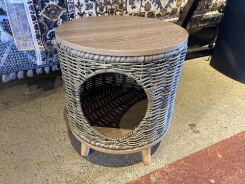 Elevated Rattan Cat Bed