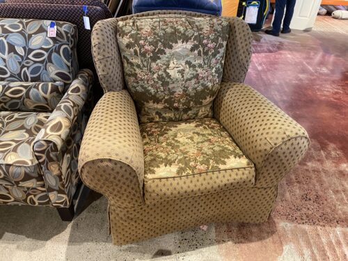Unique Cottagecore Castle Print Accent Chair