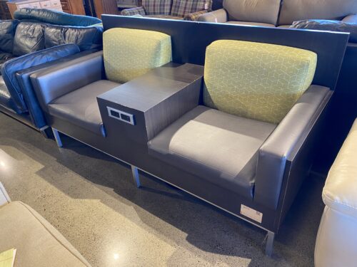 Double Chair with Center Console and Outlets