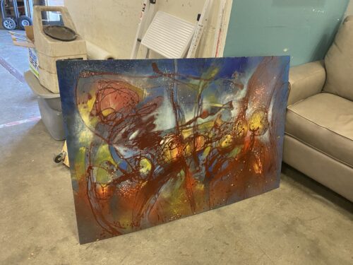 "Cosmic Blender" Original Hanging Art Piece