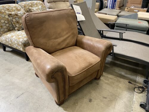Large Light Brown Lean Back Recliner
