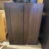 Two Door Dark Wood Cabinet
